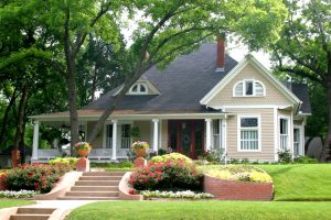 front of a home 